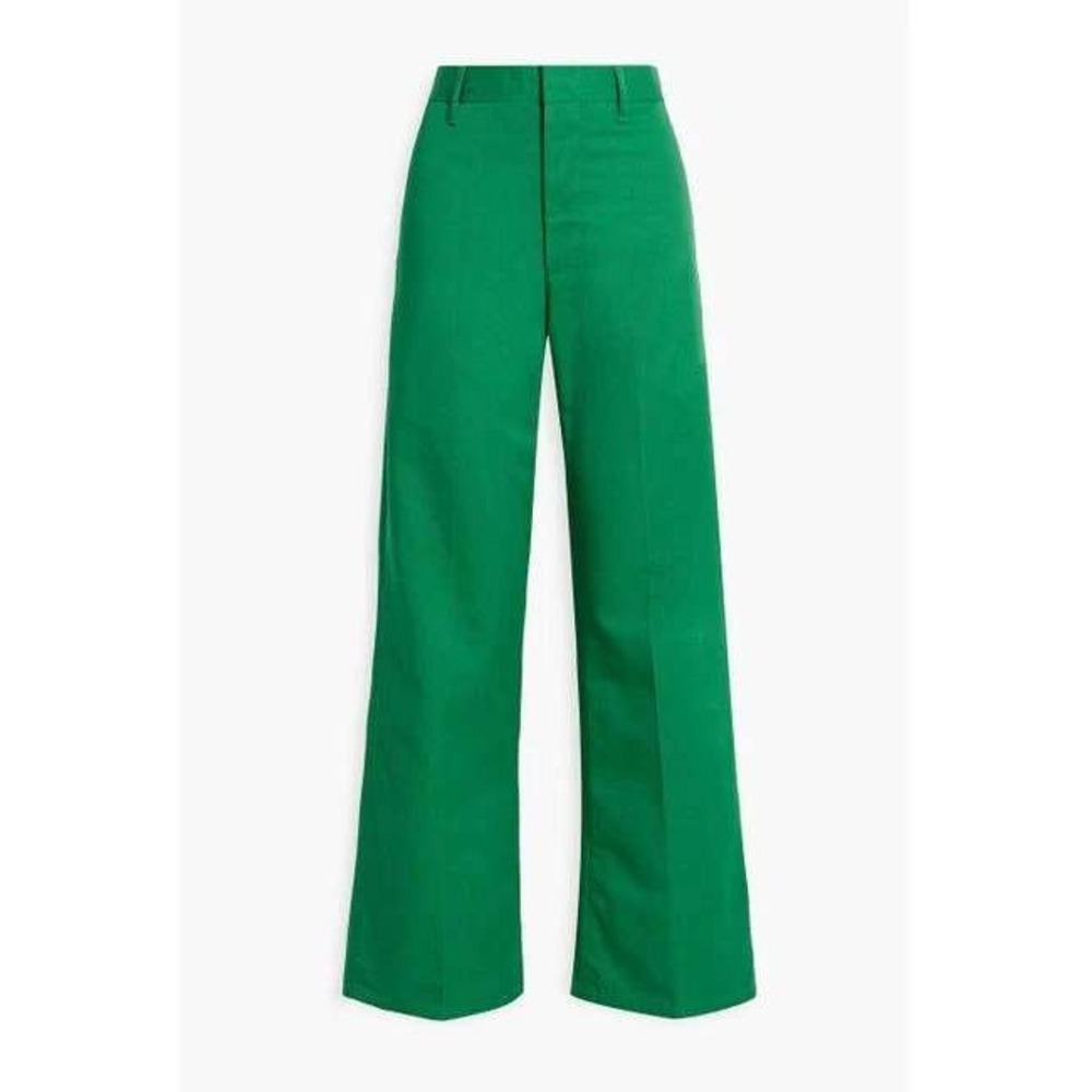 RE/DONE Kelly Green Super Wide Trouser High Rise Cotton Sz 27 USA Grunge Preppy